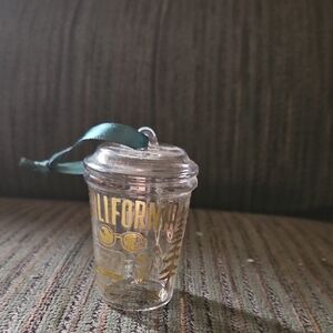 Starbucks California Holiday Ornament with Gold Accents